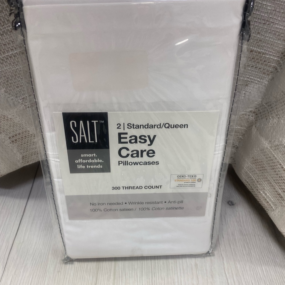 Easy Care White Pillowcases (2-Pack) - Standard/Queen